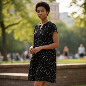 Black & White Polka Dot Dress